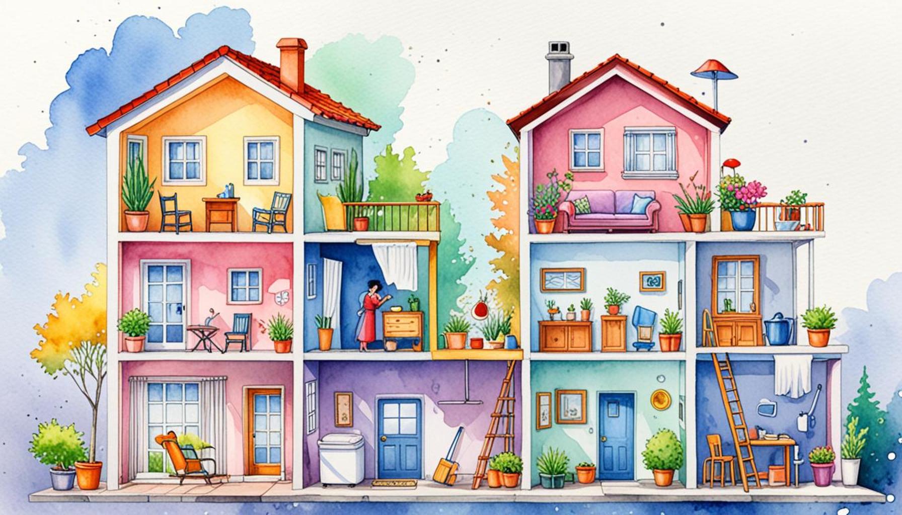 How to implement a cleaning and maintenance schedule for small homes and apartments