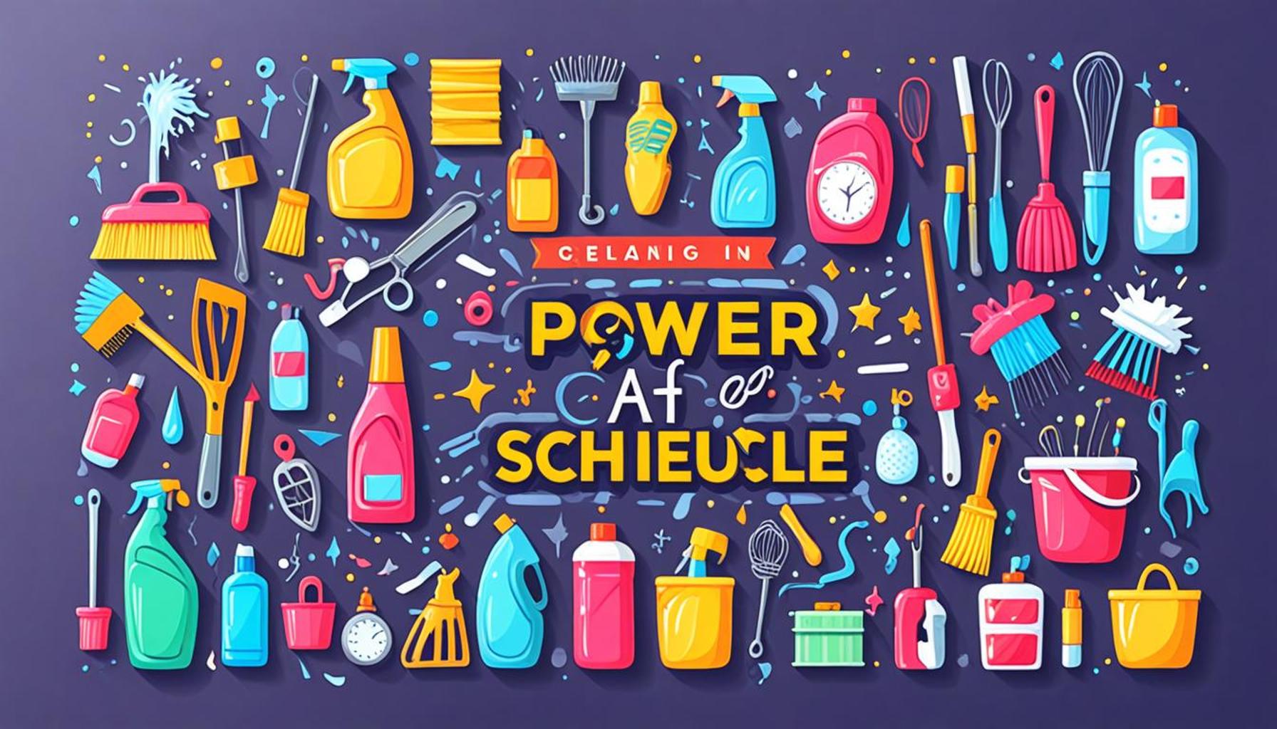 The Power of a Cleaning Schedule: Maximizing Efficiency and Time Savings