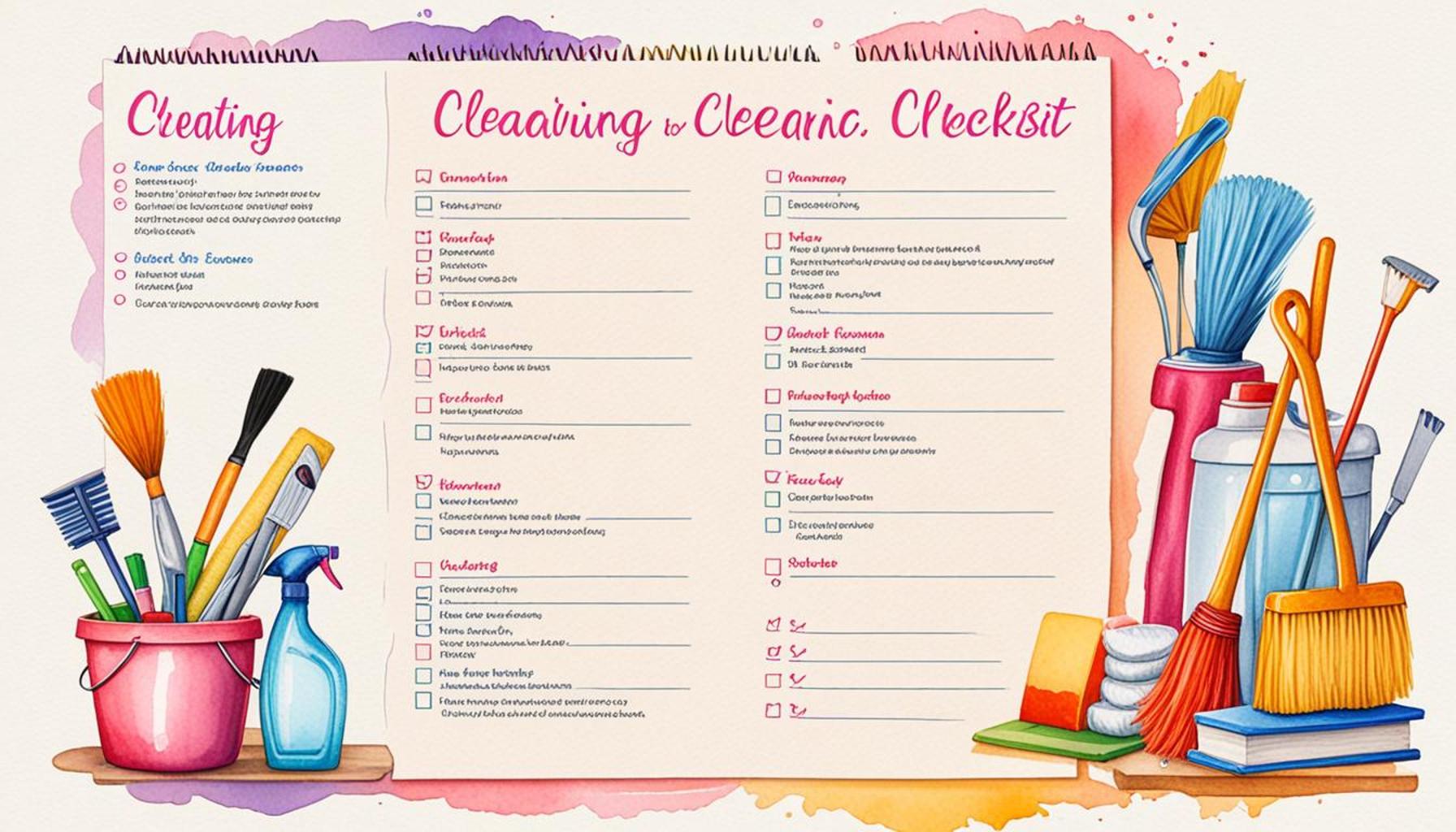 Creating a Cleaning Checklist: A Step-by-Step Guide to Ensure No Task is Overlooked