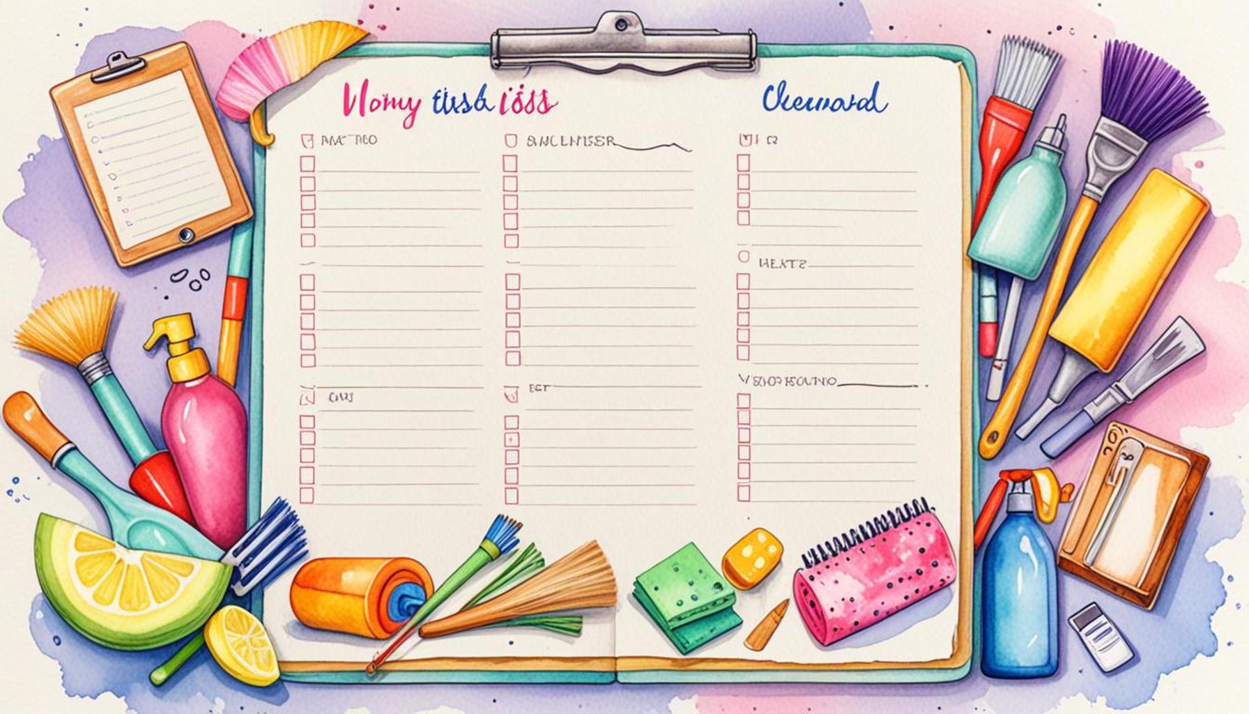 How to use task lists to maximize efficiency in house cleaning