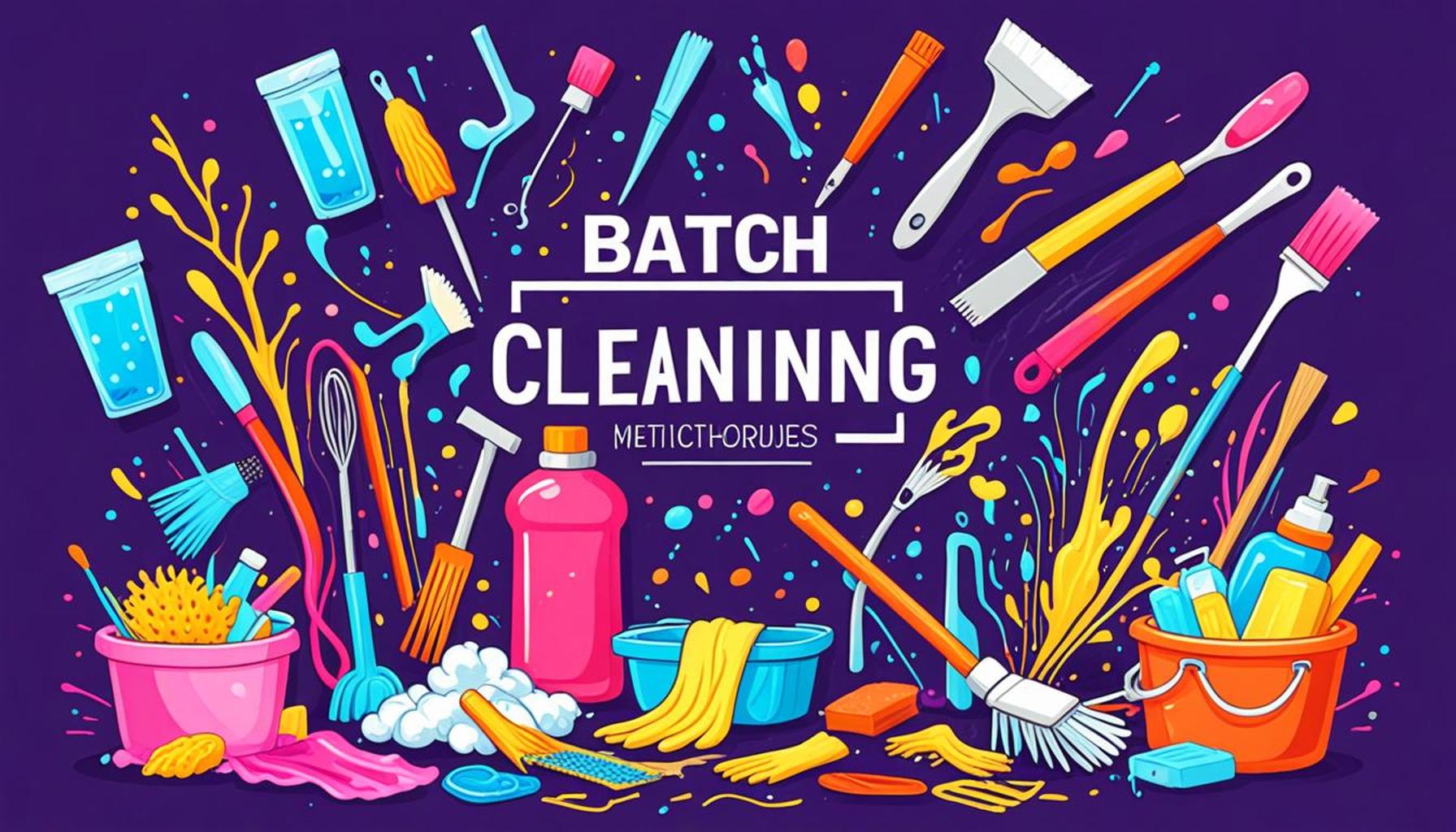 Batch cleaning methods: how to perform tasks more quickly and effectively